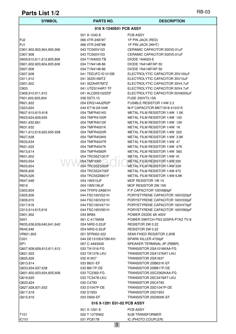 Rotel-RB03-pwr-sm维修电路原理图.pdf_第3页