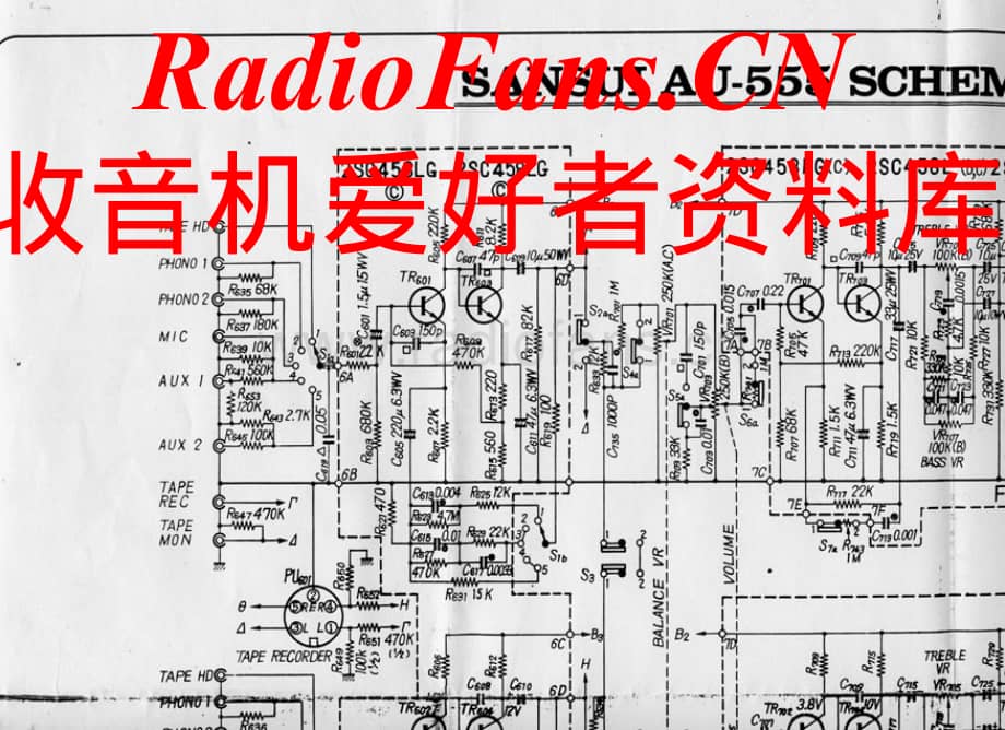 Sansui-AU555-int-sch维修电路原理图.pdf_第1页