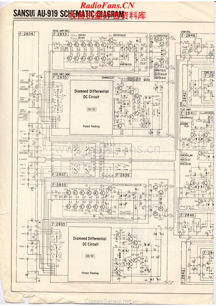 Sansui-AU919-int-sch维修电路原理图.pdf_第1页