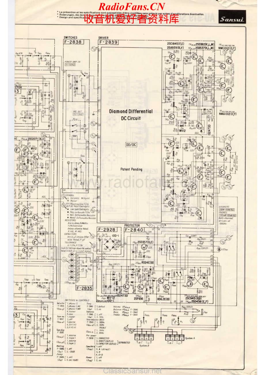 Sansui-AU919-int-sch维修电路原理图.pdf_第2页