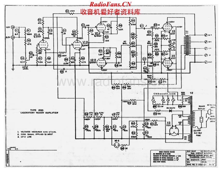 Scott-250C1-pwr-sch维修电路原理图.pdf_第1页