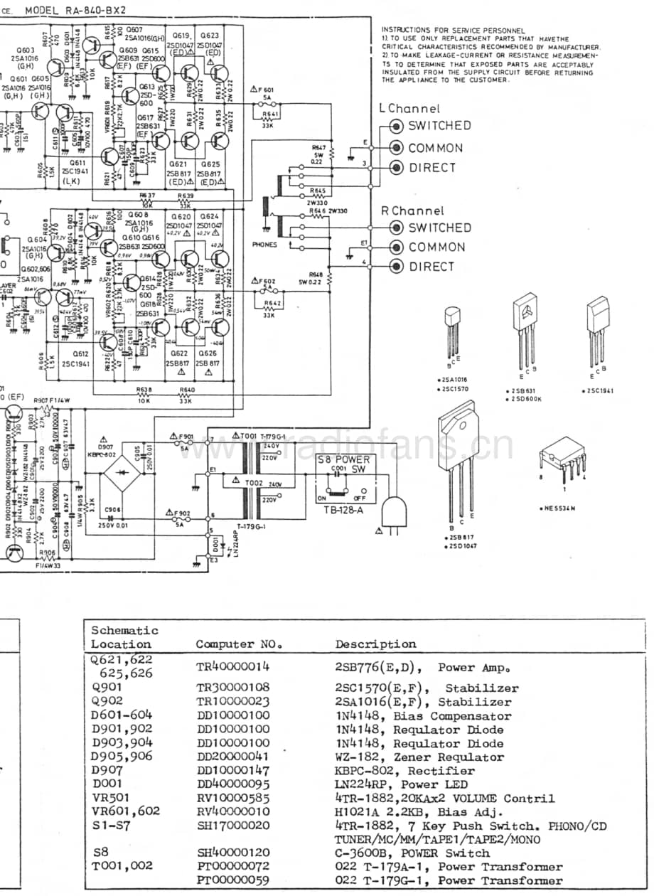 Rotel-RA840BX2-int-sm维修电路原理图.pdf_第3页