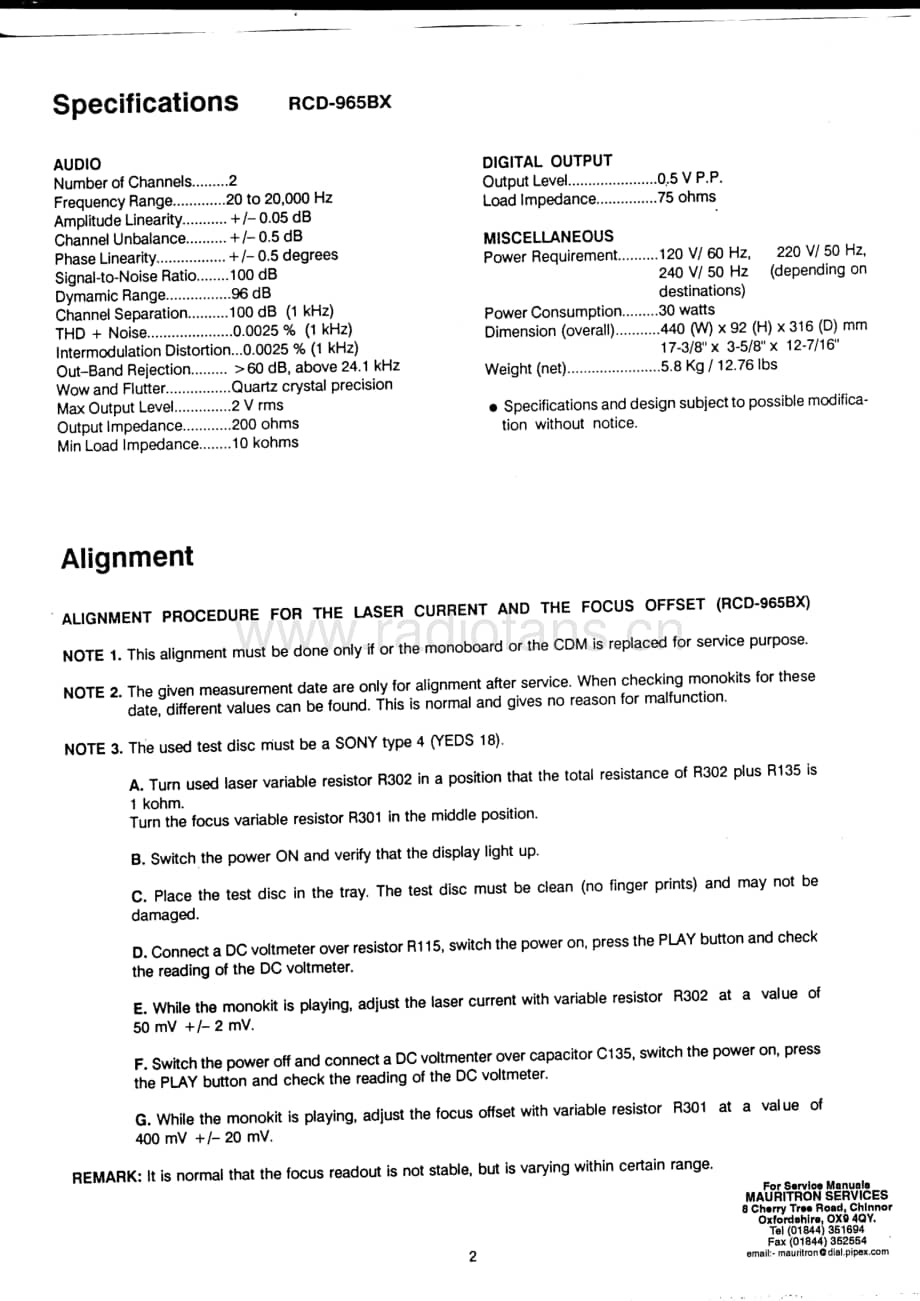 Rotel-RCD965-cd-sm维修电路原理图.pdf_第3页