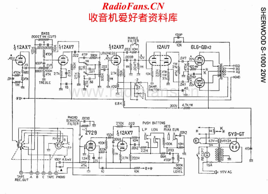 Sherwood-S1000-pwr-sch维修电路原理图.pdf_第1页