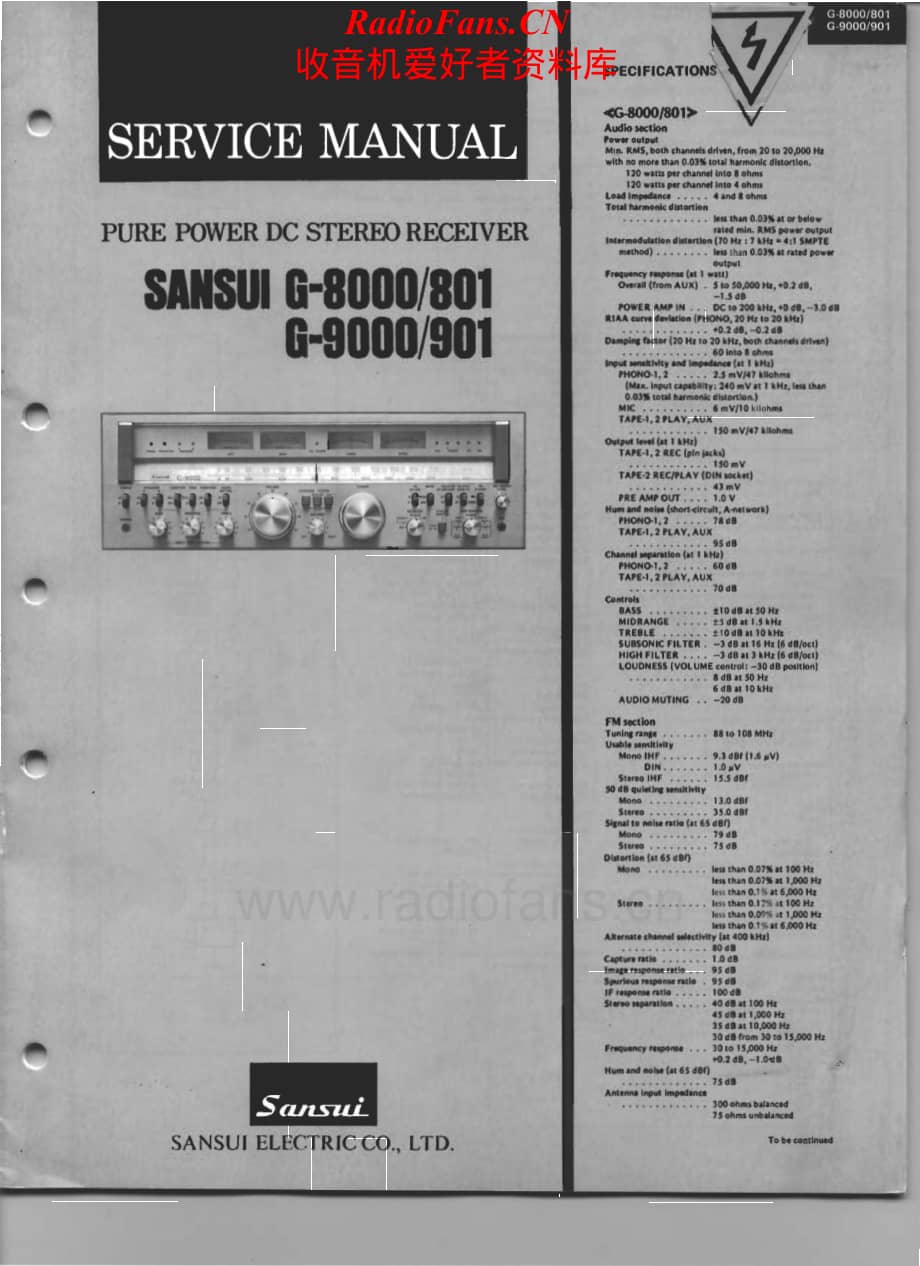 Sansui-G8000-rec-sm维修电路原理图.pdf_第1页