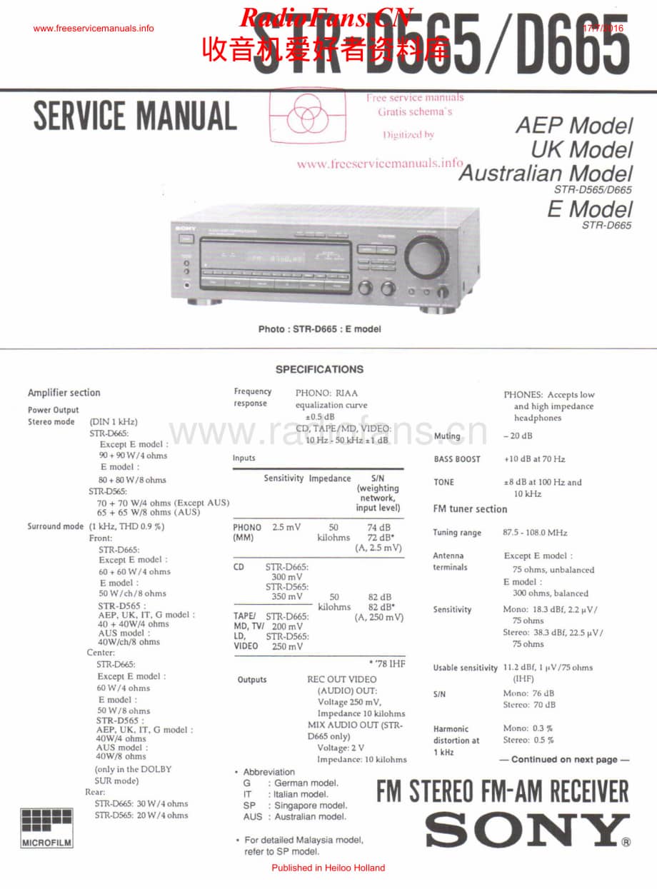 Sony-STRD565-rec-sm维修电路原理图.pdf_第1页