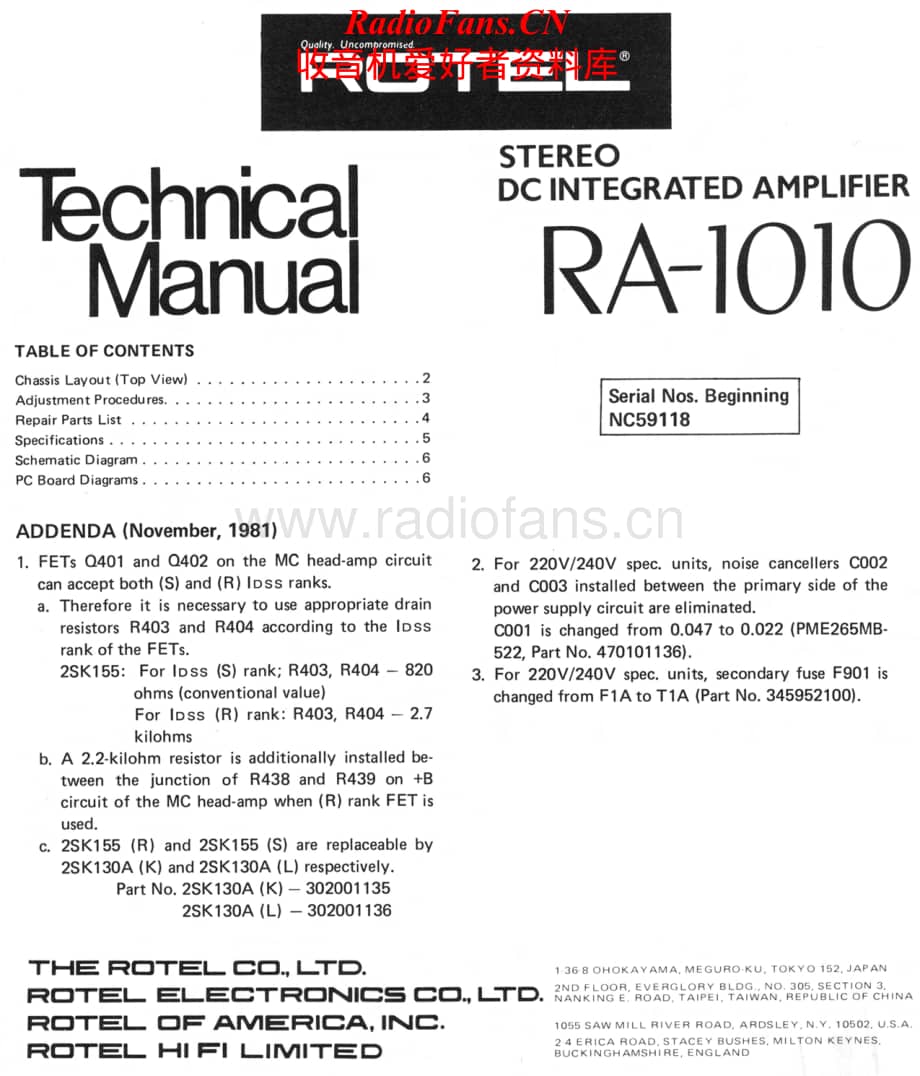 Rotel-RA1010-int-sm维修电路原理图.pdf_第1页