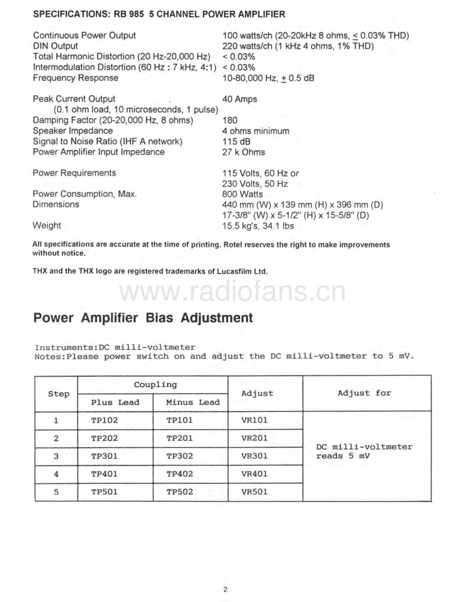 Rotel-RB985-pwr-sm维修电路原理图.pdf_第3页