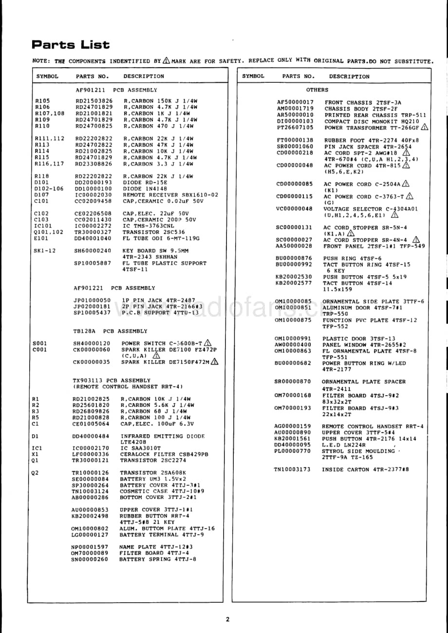 Rotel-RCD855-cd-sm维修电路原理图.pdf_第3页