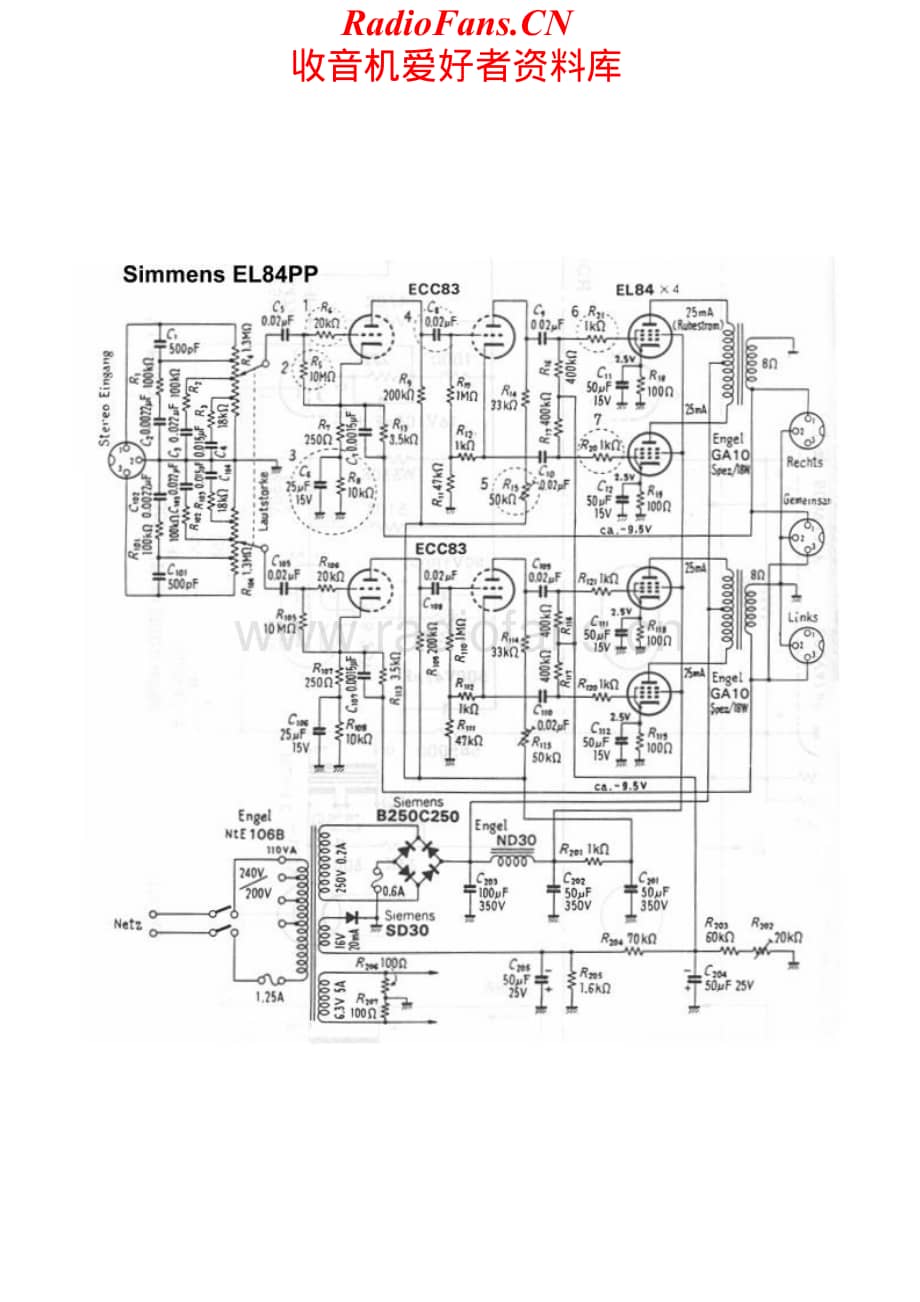 Simmens-EL84PP-pwr-sch维修电路原理图.pdf_第1页