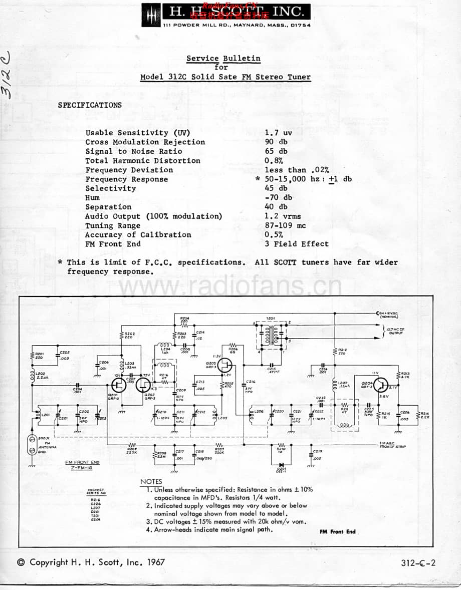 Scott-312C-tun-sch维修电路原理图.pdf_第1页