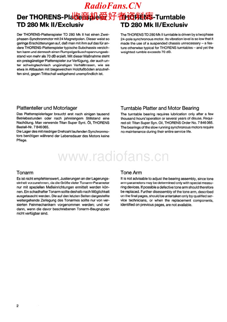 Thorens-TD280MKII-tt-sm维修电路原理图.pdf_第2页