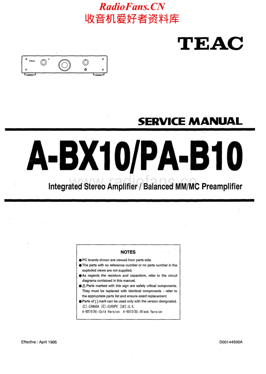 Teac-ABX10-int-sm维修电路原理图.pdf_第1页