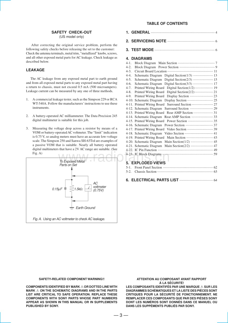 Sony-STRDE635-rec-sm维修电路原理图.pdf_第3页