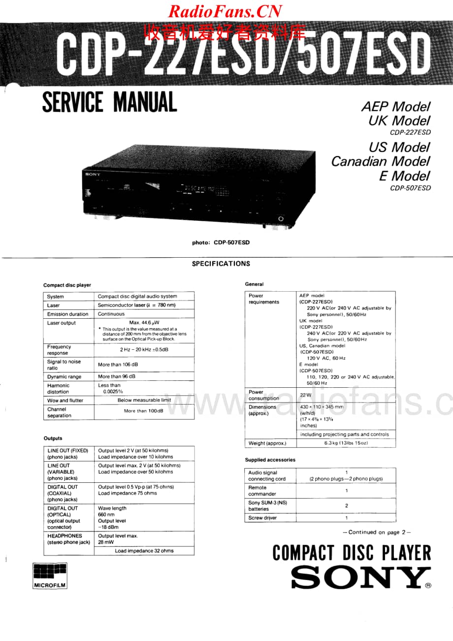 Sony-CDP227ESD-cd-sm维修电路原理图.pdf_第1页