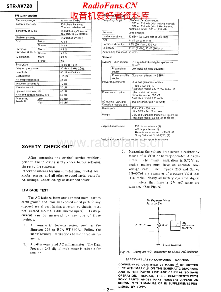 Sony-STRAV720-rec-sm维修电路原理图.pdf_第2页