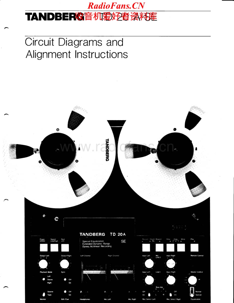 Tandberg-TD20A-tape-sm维修电路原理图.pdf_第1页