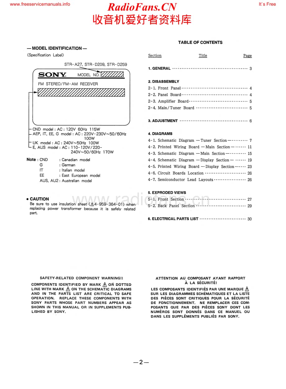 Sony-STRA27-rec-sm维修电路原理图.pdf_第2页