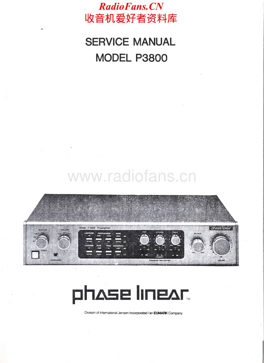 PhaseLinear-P3800-pre-sm维修电路原理图.pdf_第1页