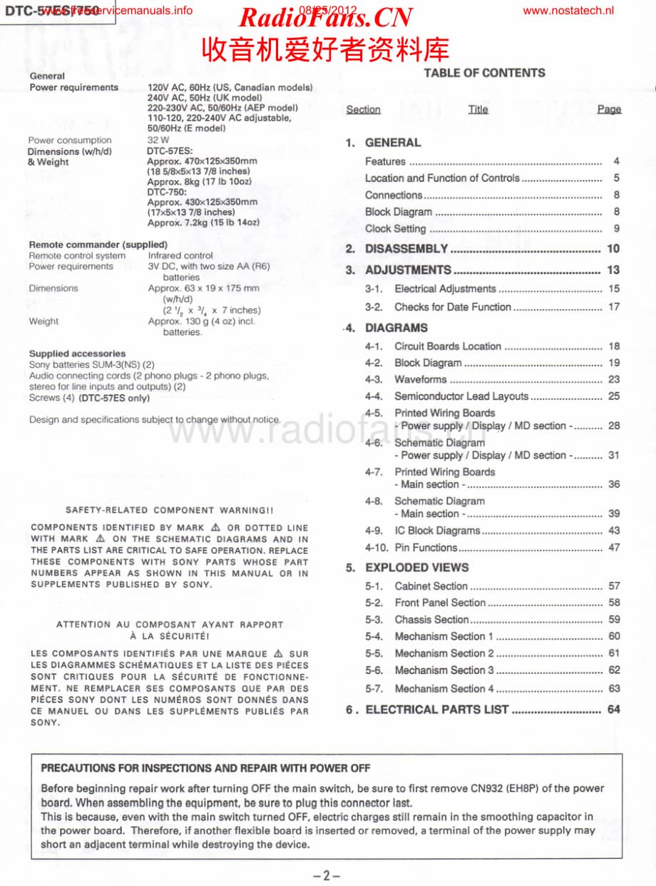 Sony-DTC750-tape-sm维修电路原理图.pdf_第2页