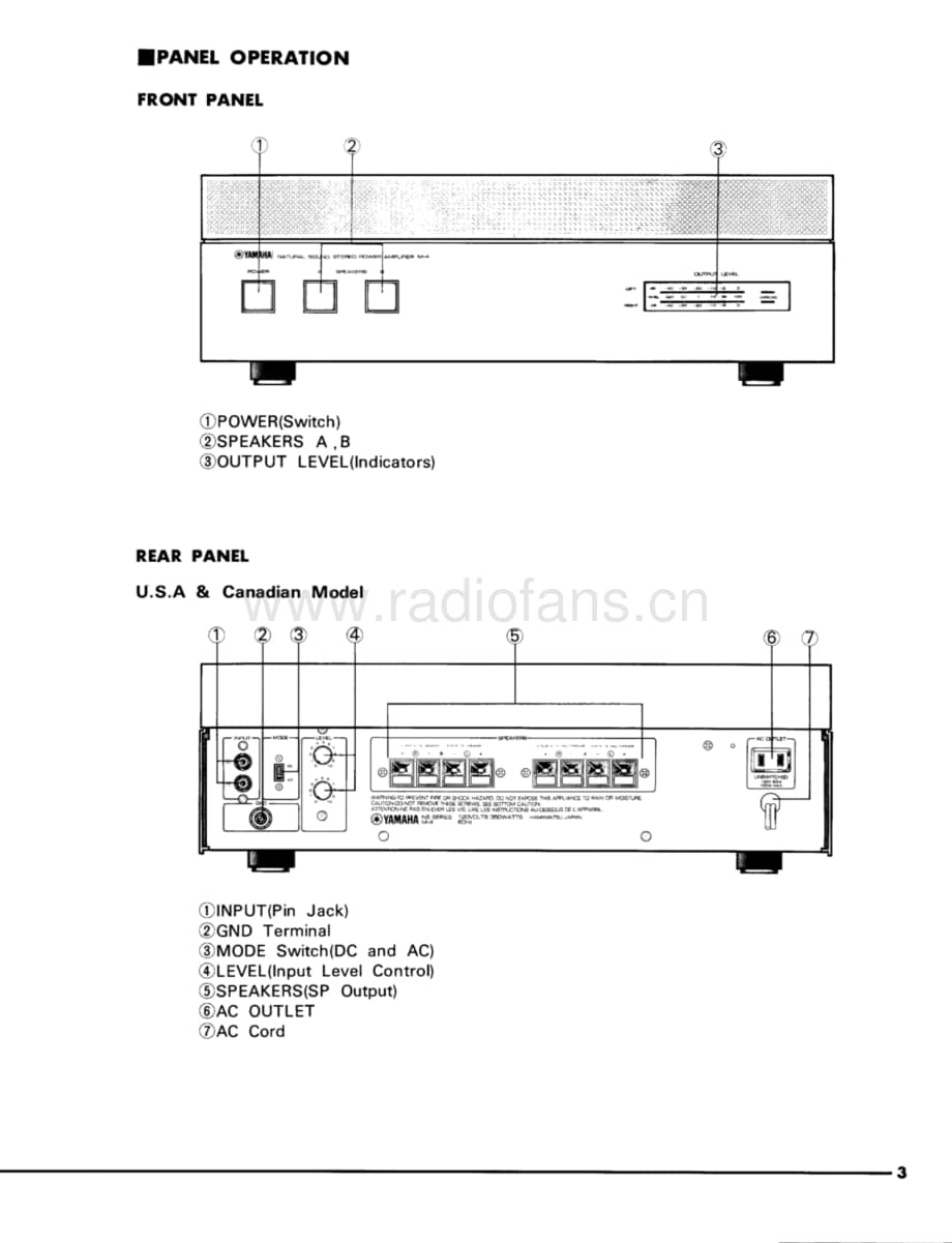 Yamaha-M4-pwr-sm维修电路原理图.pdf_第3页