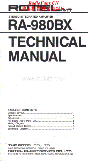 Rotel-RA980BX-int-sm维修电路原理图.pdf