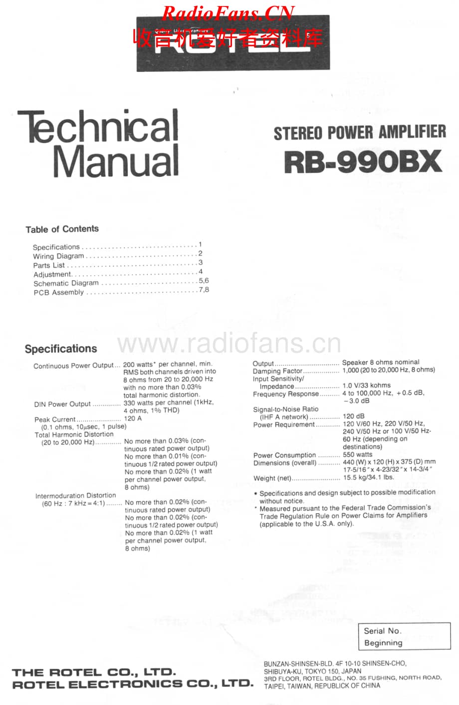 Rotel-RB990BX-pwr-sm维修电路原理图.pdf_第1页