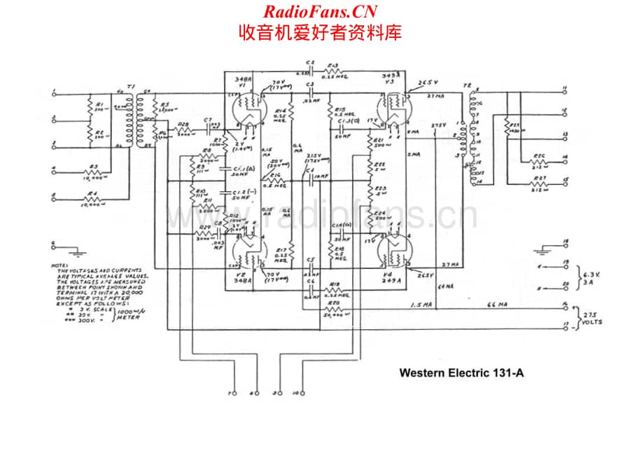 WesternElectric-WE131A-amp-sch维修电路原理图.pdf_第1页