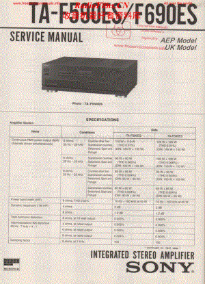 Sony-TAF590ES-int-sm维修电路原理图.pdf