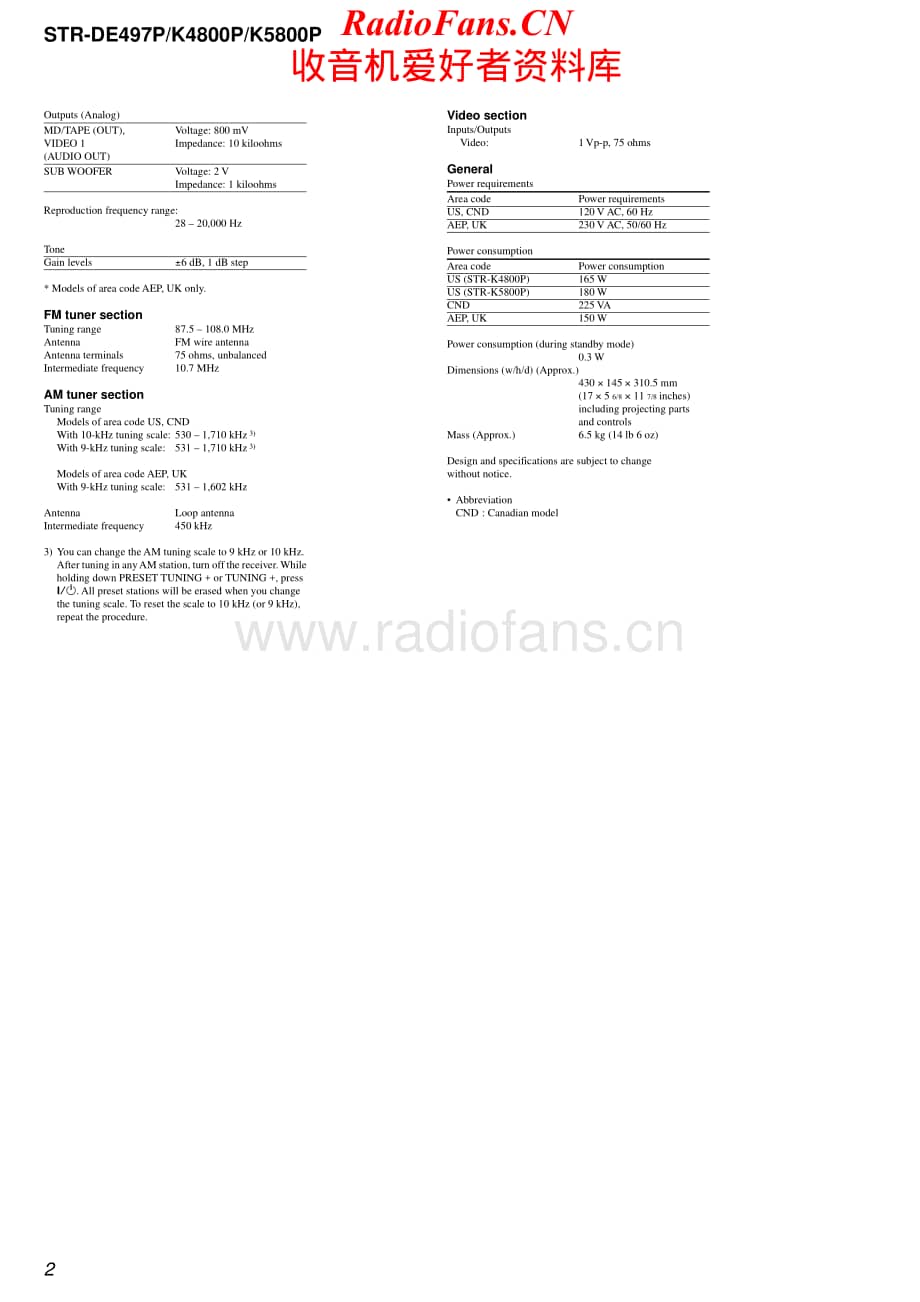 Sony-STRDE497P-rec-sm维修电路原理图.pdf_第2页