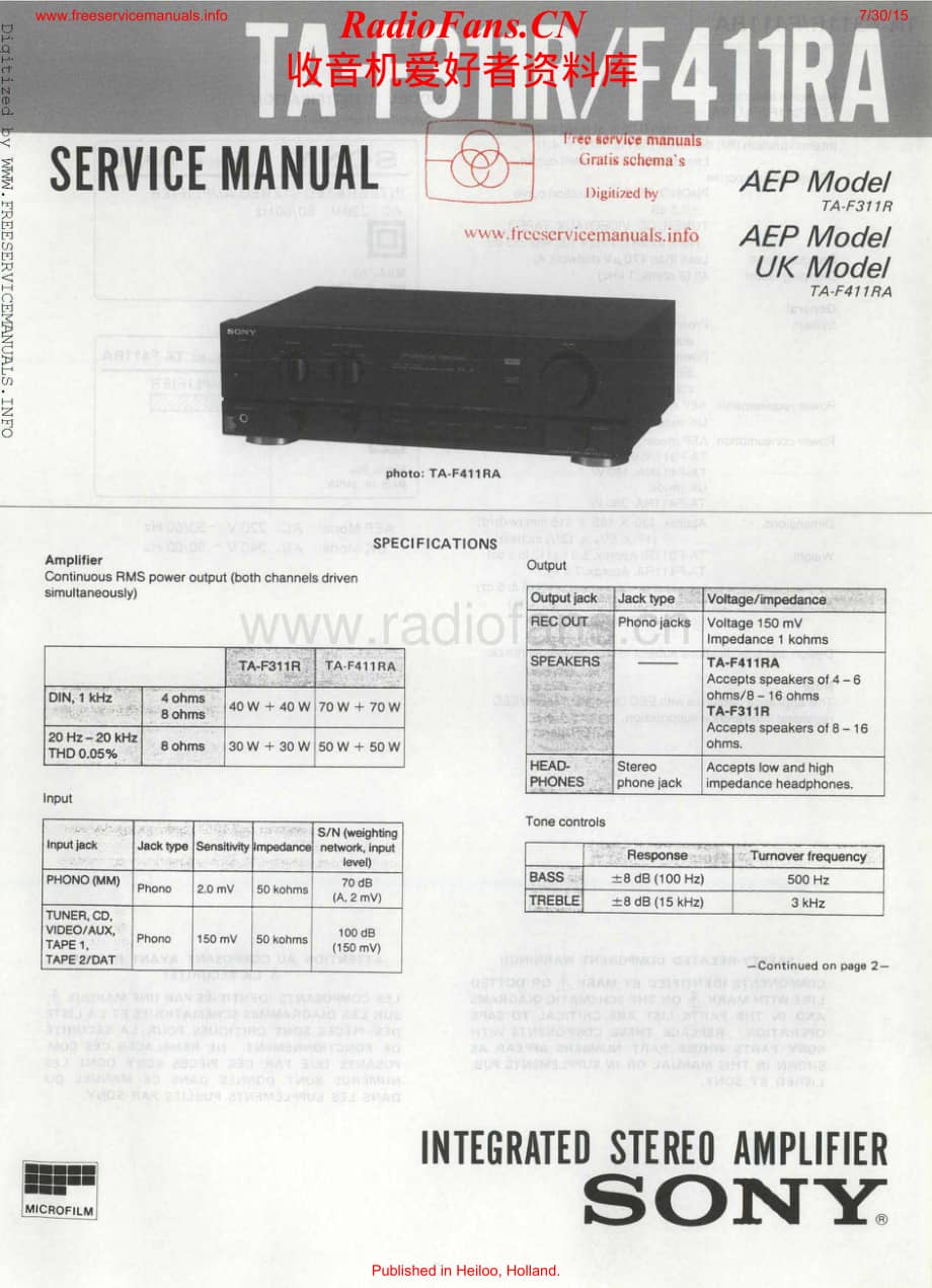 Sony-TAF411RA-int-sm维修电路原理图.pdf_第1页