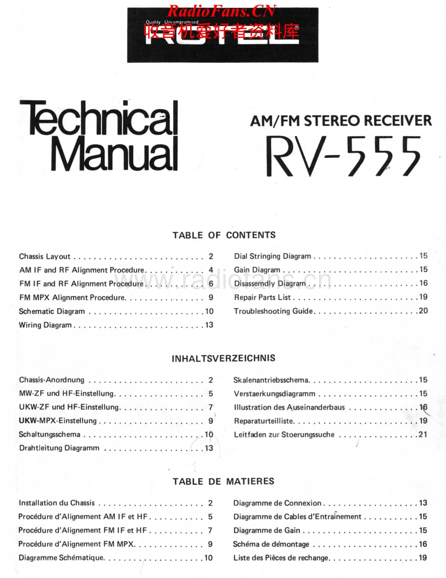 Rotel-RV555-rec-sm维修电路原理图.pdf_第1页