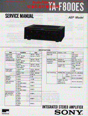 Sony-TAF800ES-int-sm维修电路原理图.pdf