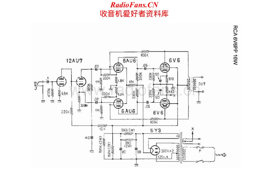 RCA-6V6PP-pwr-sch维修电路原理图.pdf_第1页