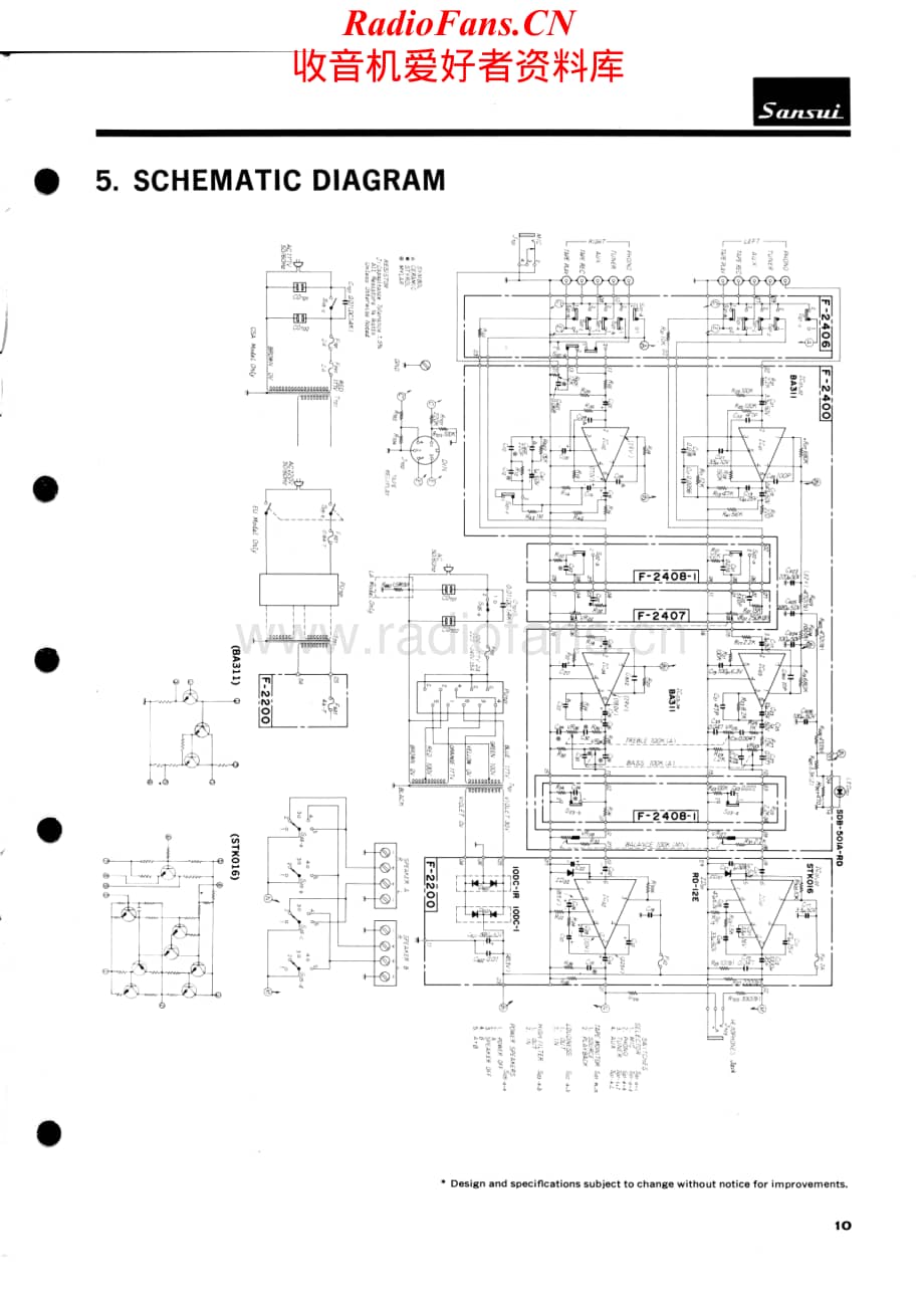 Sansui-AU2200-int-sch维修电路原理图.pdf_第1页