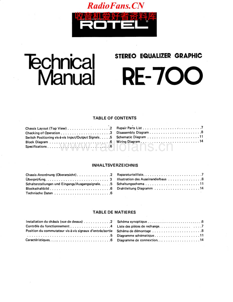 Rotel-RE700-eq-sm维修电路原理图.pdf_第1页