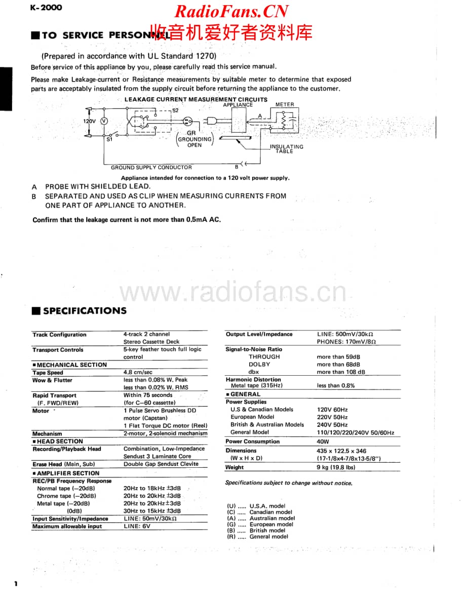 Yamaha-K2000-tape-sm维修电路原理图.pdf_第2页