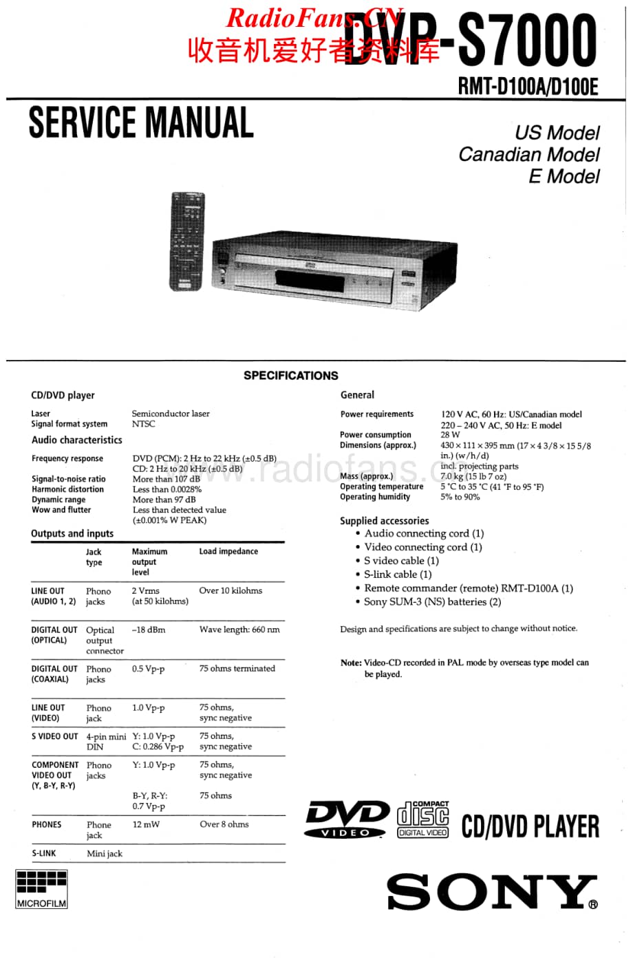 Sony-DVPS7000-dvd-sm维修电路原理图.pdf_第1页