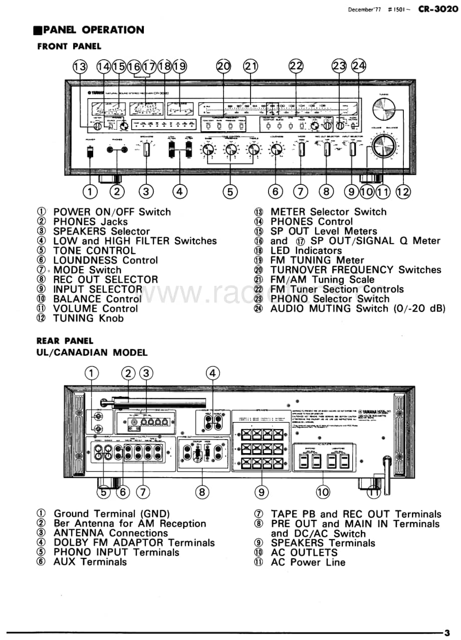 Yamaha-CR3020-rec-sm维修电路原理图.pdf_第3页