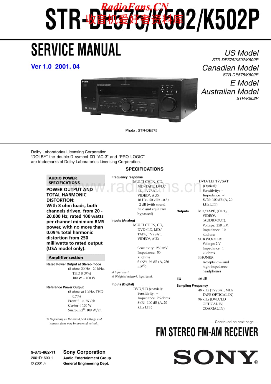 Sony-STRK502-rec-sm维修电路原理图.pdf_第1页