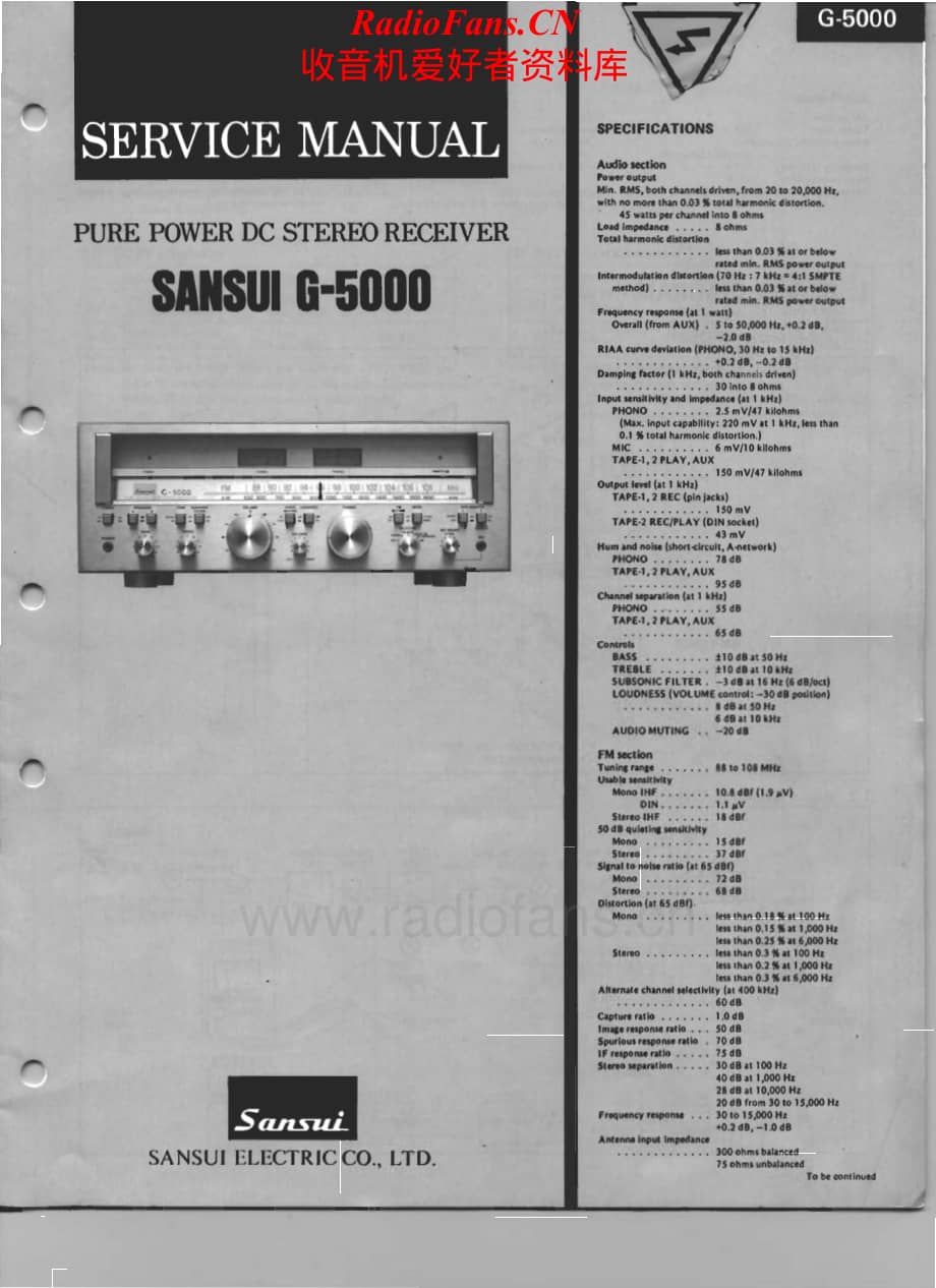 Sansui-G5000-rec-sm维修电路原理图.pdf_第1页