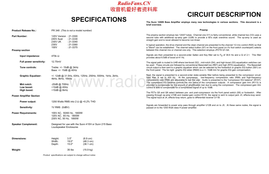 Sunn-1200S-pwr-sm维修电路原理图.pdf_第2页