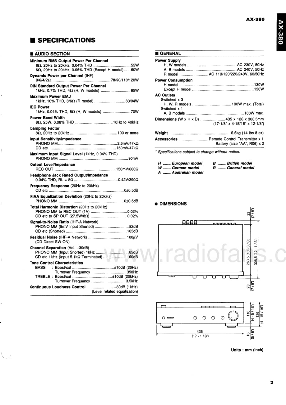 Yamaha-AX380-int-sm维修电路原理图.pdf_第3页