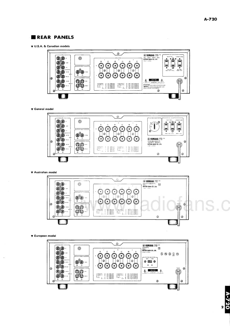 Yamaha-A720-int-sm维修电路原理图.pdf_第3页