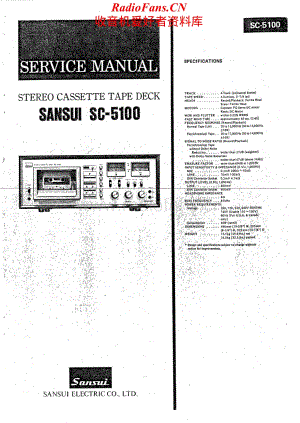 Sansui-SC5100-tape-sm维修电路原理图.pdf