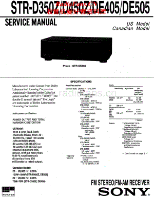 Sony-STRDE505-rec-sm维修电路原理图.pdf