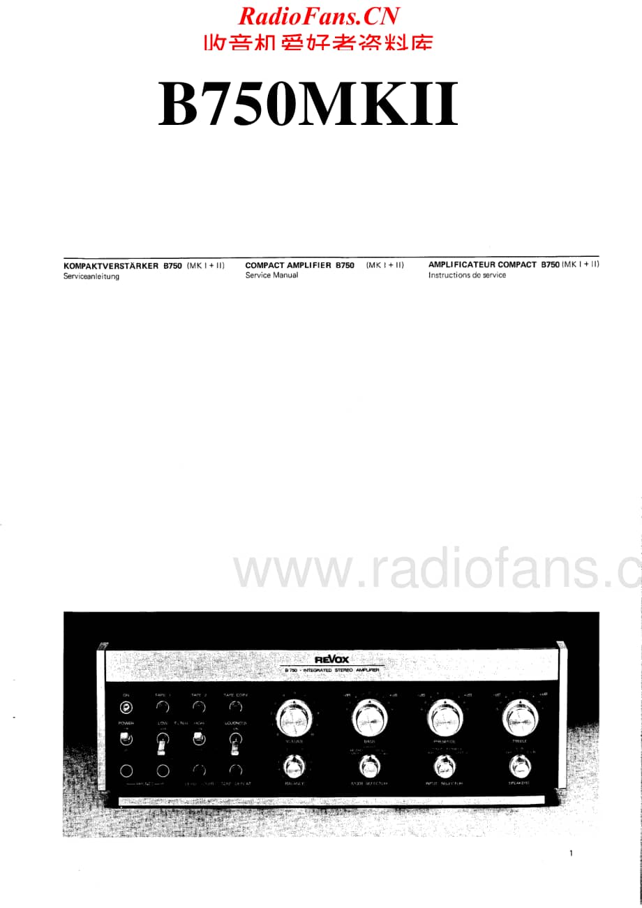 Revox-B50MK2-int-sm维修电路原理图.pdf_第1页