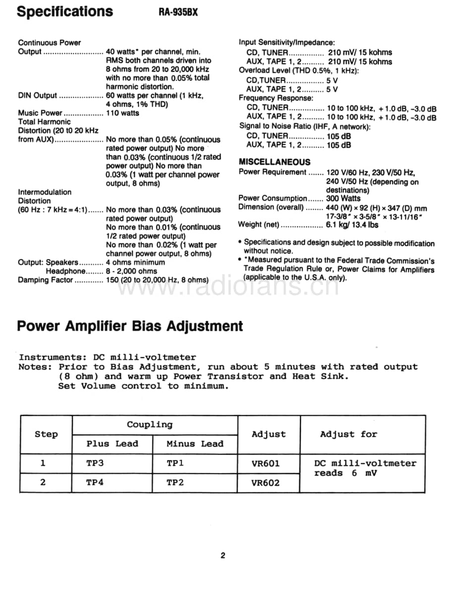 Rotel-RA935BX-int-sm维修电路原理图.pdf_第3页