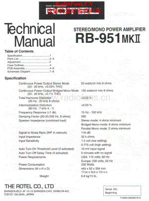 Rotel-RB951MKII-pwr-sm维修电路原理图.pdf