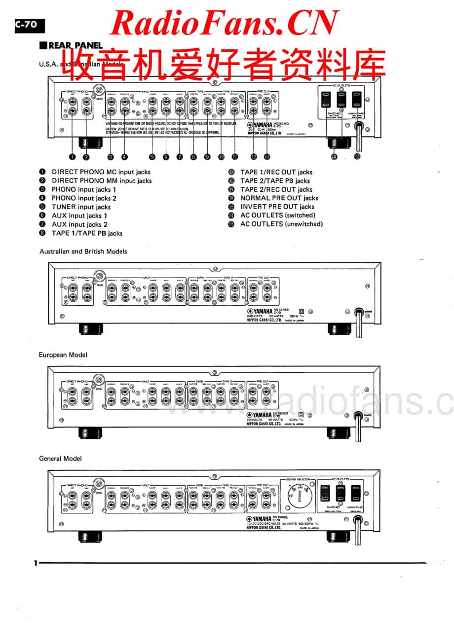 Yamaha-C70-pre-sm维修电路原理图.pdf_第2页